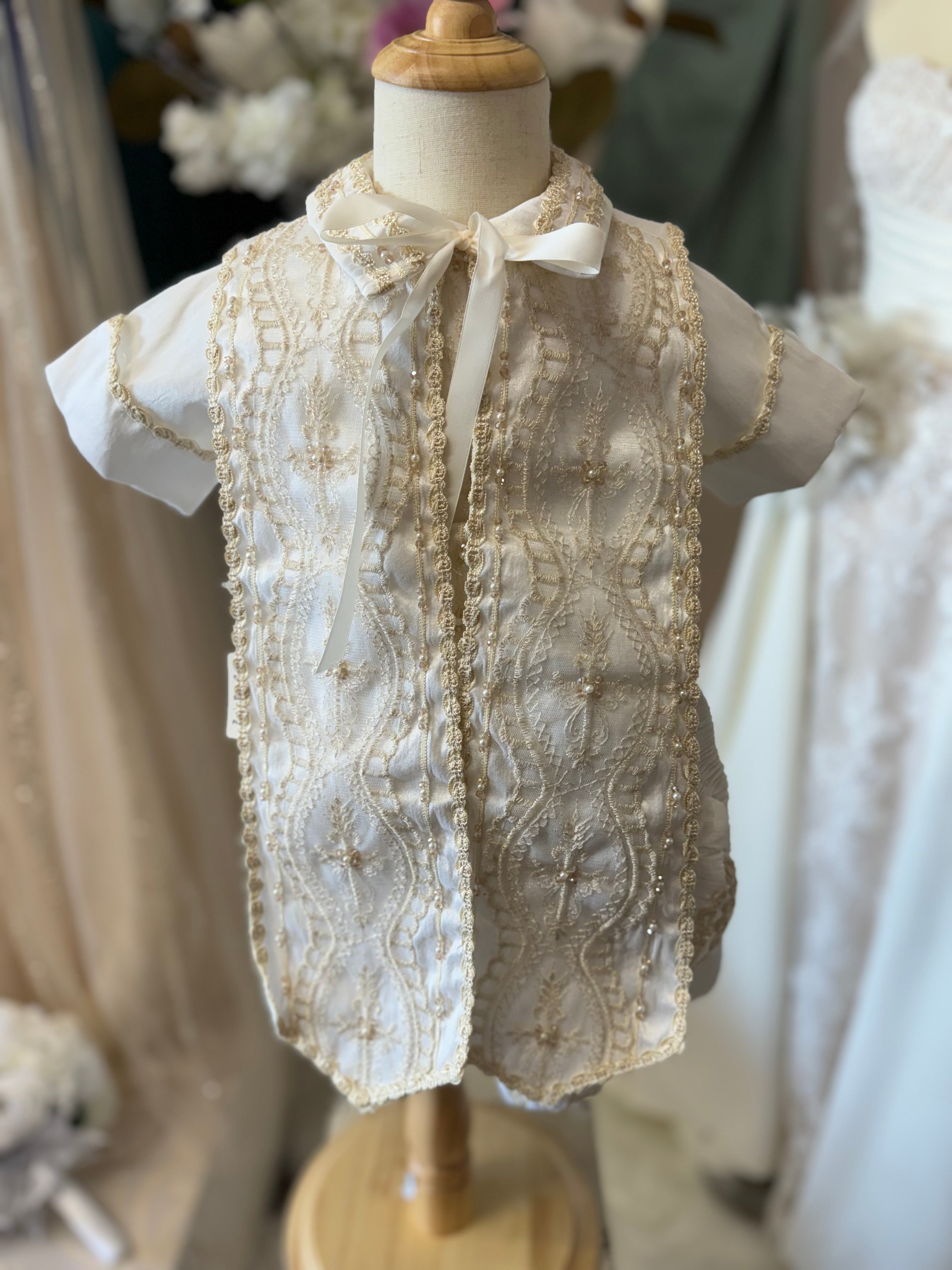 Peque ivory baptism set