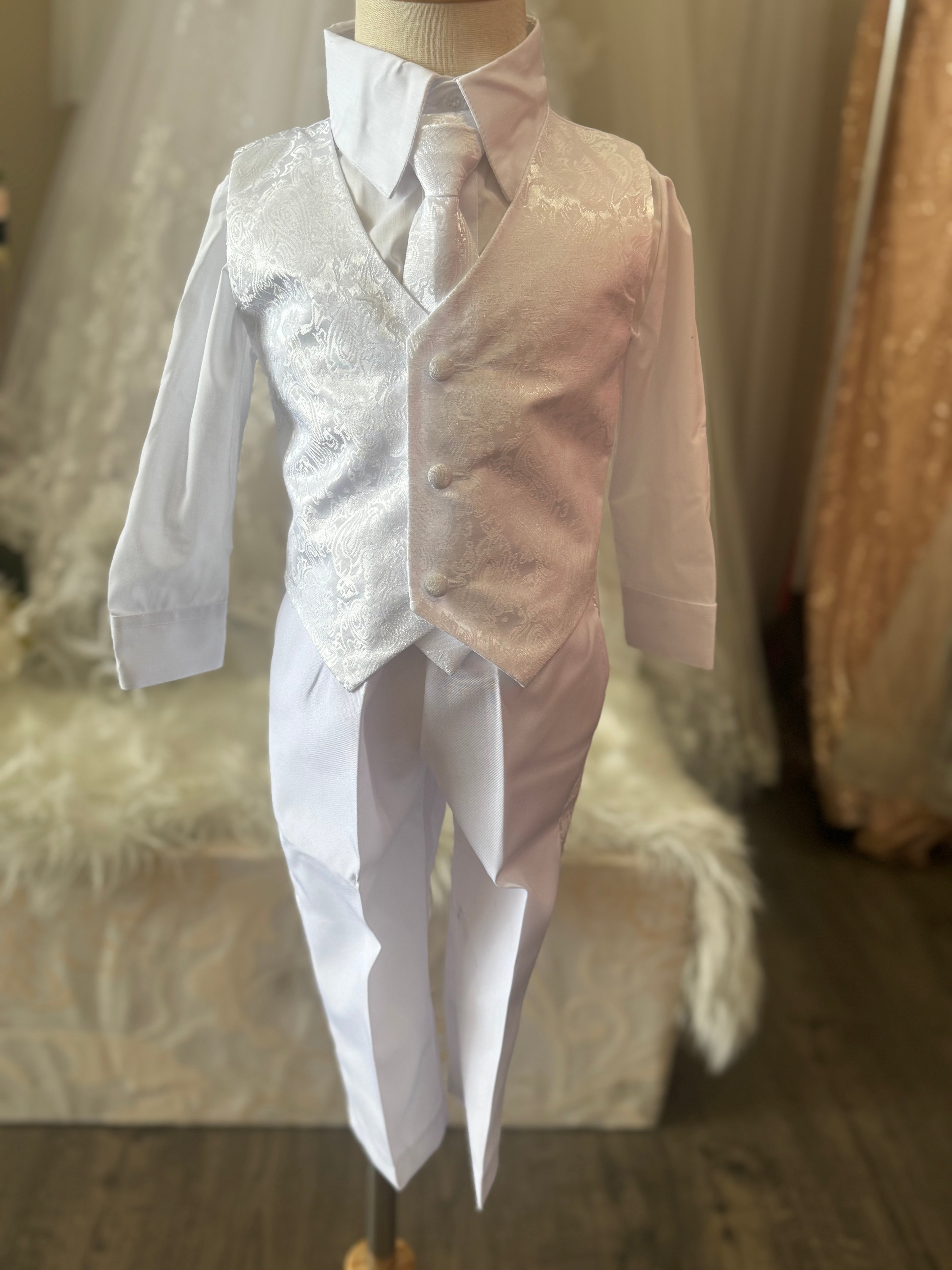 Angelito white baptism suit