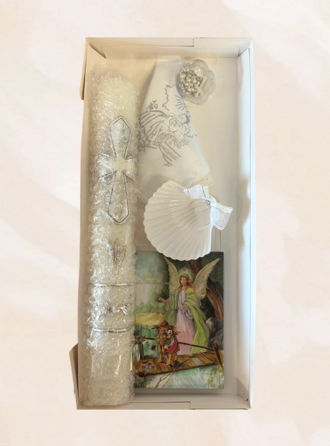 Classic baptism candle set