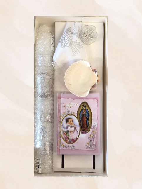 Classic baptism candle set