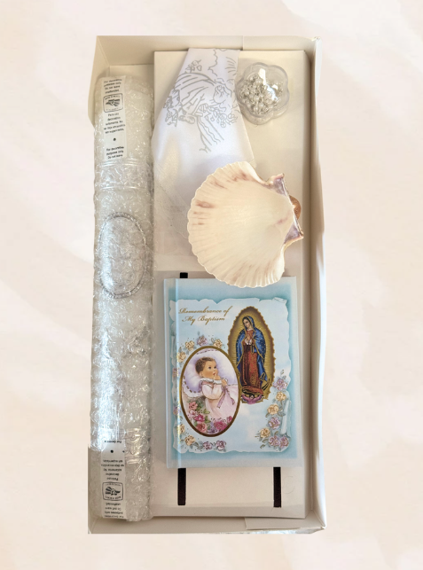 Classic baptism candle set