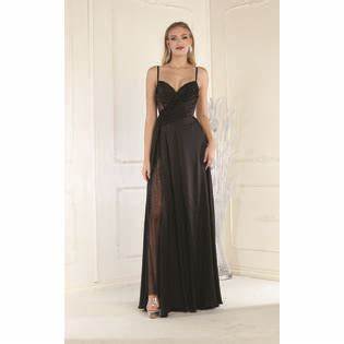 RQ7965 Spaghetti strap embellished gown